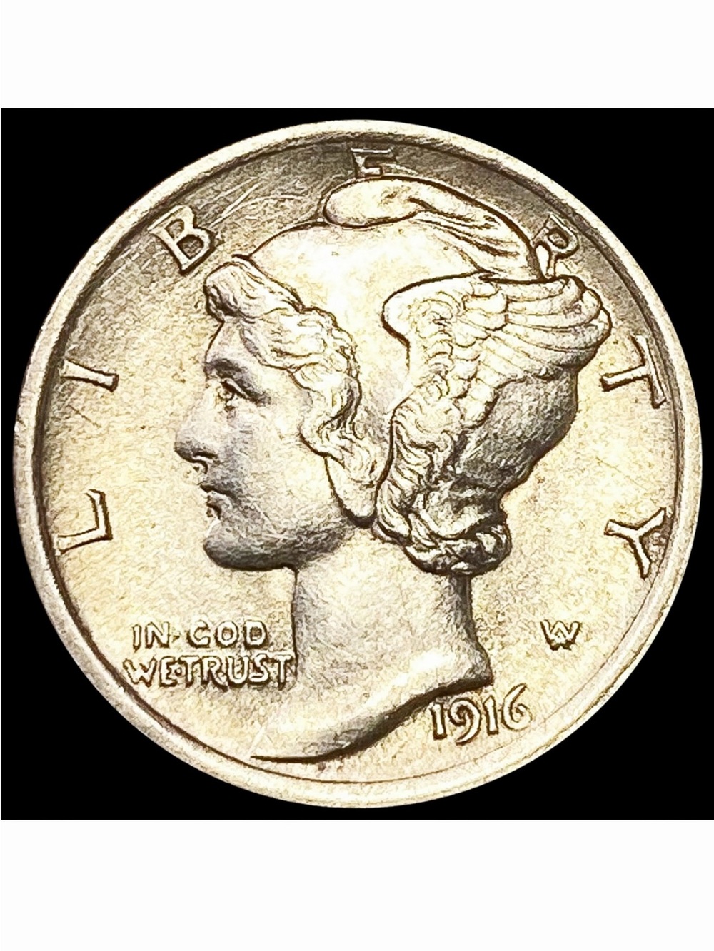 1916 Mercury Dime - Classic Silver Tone Coin
